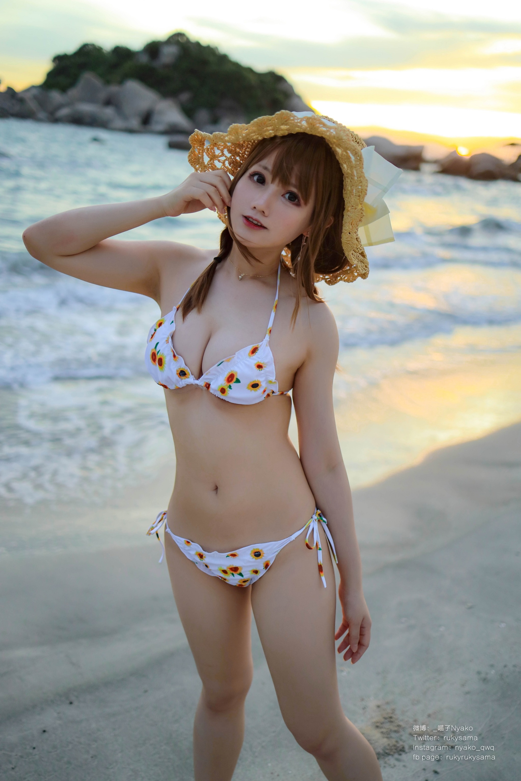 Nyako喵子 - NO.054 向日葵泳装[66P1V]-XikXak